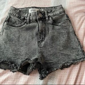 Black high waisted shorts